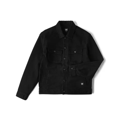 Lee совместный модель Черный мужской джинсовый куртка