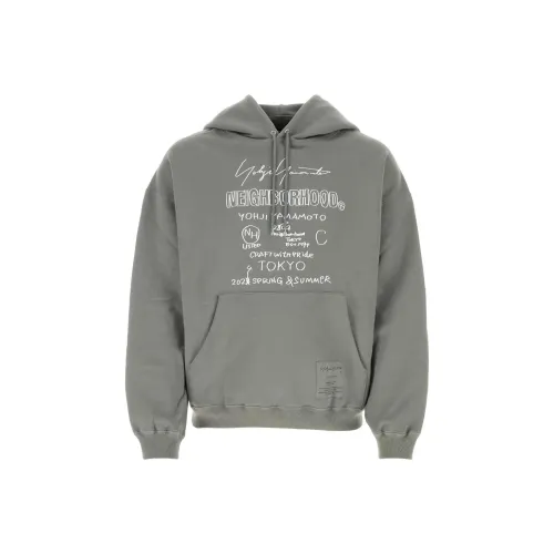 Yohji Yamamoto Серый Мужской Свитшот