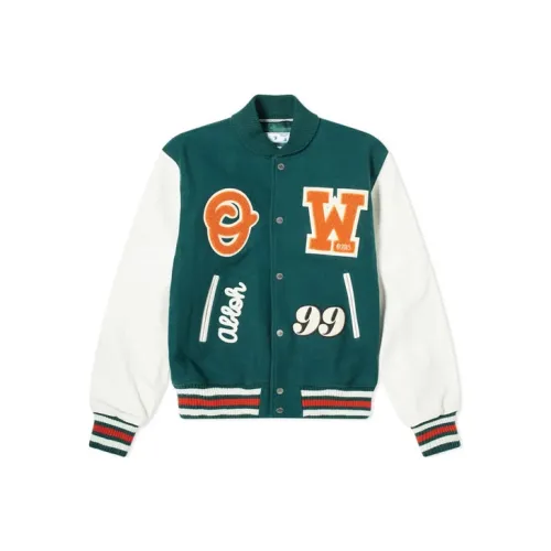 Off Белый FW20 Зеленый Мужской Бейсбольные Джерси