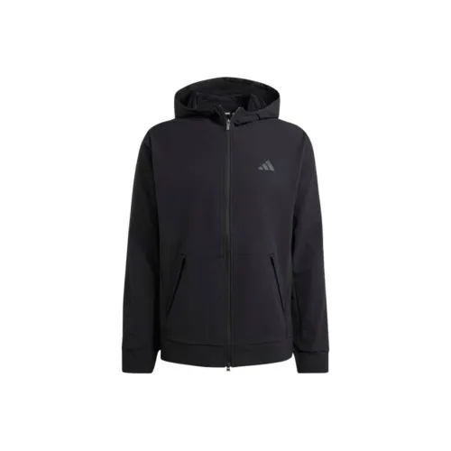 Adidas Cold.Rdy Дизайнерский FOR Тренировки Cold.Rdy Full Zip Hoodie Куртки Пальто Мужской Черный