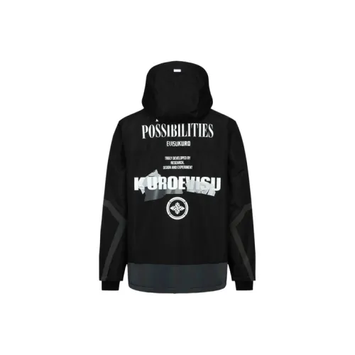 EVISU Черный Мужской Пуховик