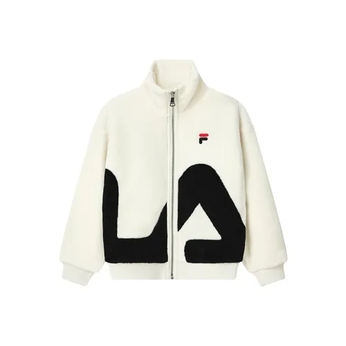 FILA Экрю Унисекс Бархатные куртки
