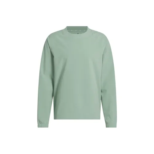 Adidas GO TO Wind Crewneck Pullover Sweatshirt Men's Silver Green Adidas GO TO Ветер Crewneck Пуловер Толстовка Мужской Серебряный Зеленый