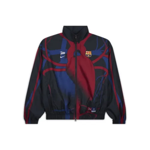 Nike X Patta совместный бренд X Barcelona Co фирменный черный красный синий мужской куртки