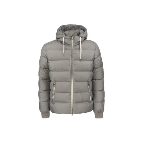 HERNO Серый Мужской Пуховик