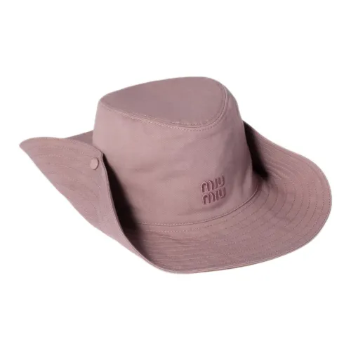 MIU MIU Хлопок Шапки и Кепки Унисекс Фиолетовый