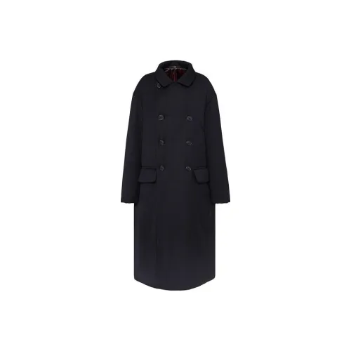 GIORGIO ARMANI Темно-синий Синий Мужской Пальто