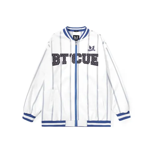 BT Бейсбольная куртка Унисекс Белый