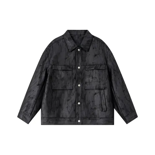 CAISEDI Куртки и Пальто Мужской Черный