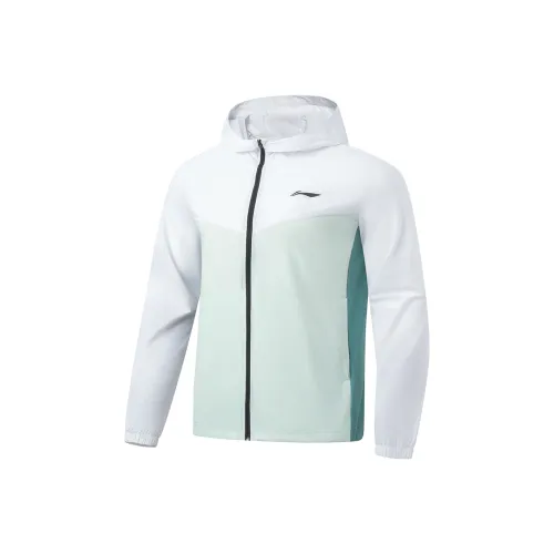 LINING RUNNING Collection Стандартный Белый Мятно-Синий Мужская Защита от Солнца Одежда