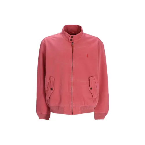 Polo Ralph Lauren Ветровка Мужская Малиновая Розовая Потертая и Вымытая