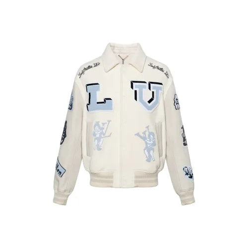 LOUIS VUITTON FW22 Бейсбольная куртка Мужская Белая