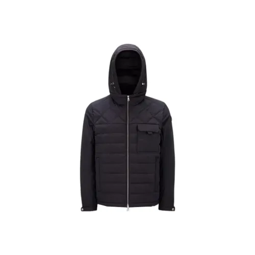 MONCLER Черный Мужской Пуховик