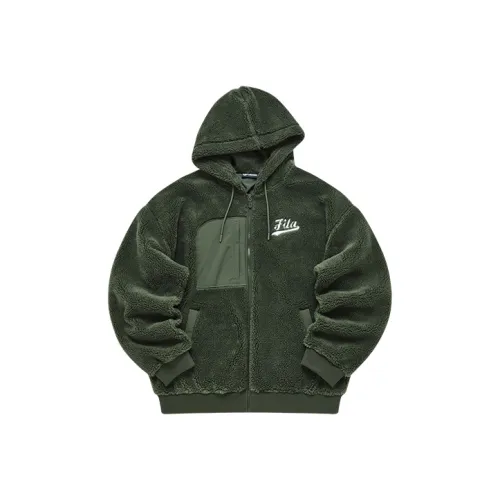 FILA FUSION Бейсбольная серия Tale Яшмовый Мужской Бархатные куртки