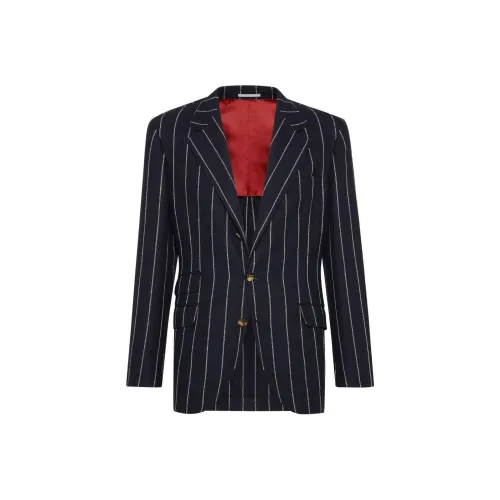 BRUNELLO CUCINELLI FW24 Бизнес-костюм мужской морской синий