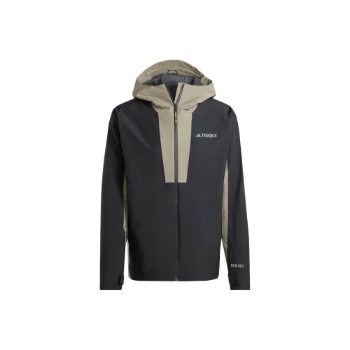 adidas outdoor Поход Водонепроницаемый And Ветрозащитный Ветровка Мужской Черный