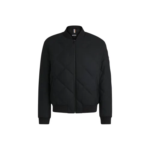 Hugo Boss FW24 Хлопковый пуховик Мужской Черный