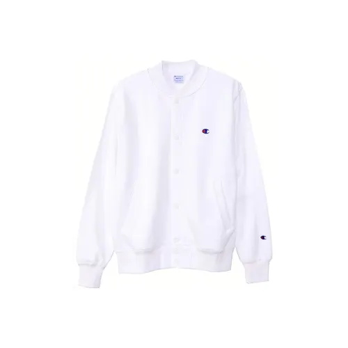 Champion Baseball Jacket Japan Version Unisex White Чемпион Бейсбольная куртка Япония Унисекс Белый
