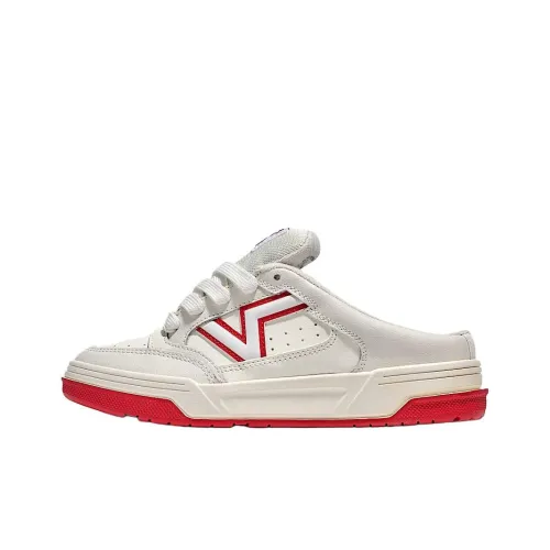 Vans Upland Скейтборд Кроссовки Низкие Белые Красные Женские