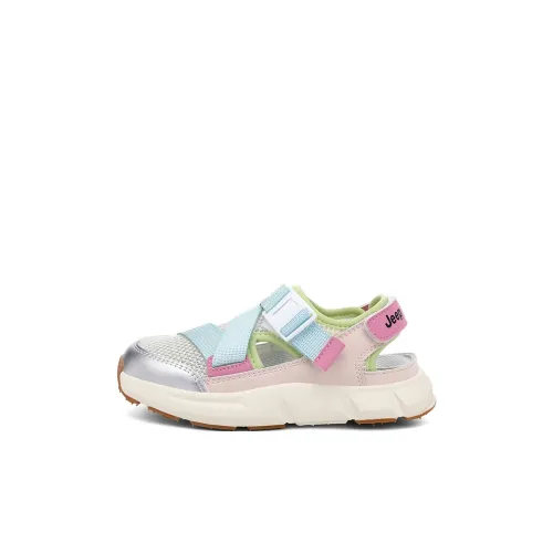 JEEP Дышащие Легкие Амортизирующие Низкие Сандалии Розовые Синие для Детей