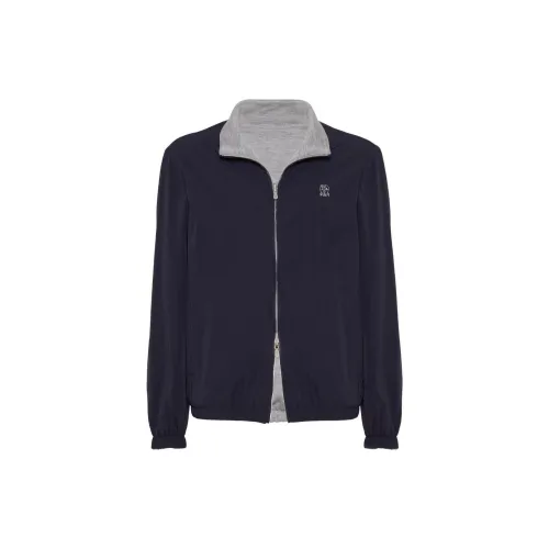 BRUNELLO CUCINELLI Midnight Blue Мужские Куртки