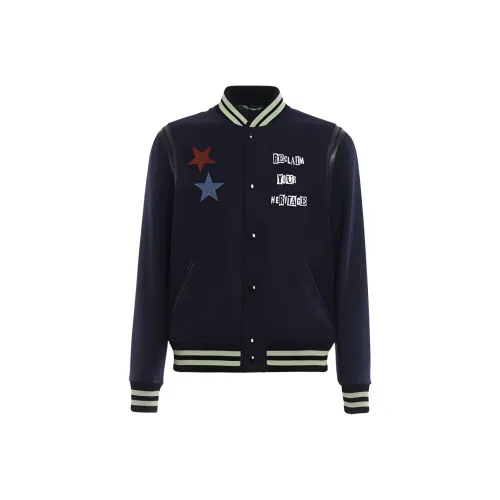 Valentino Бейсбольная куртка Мужская Синяя
