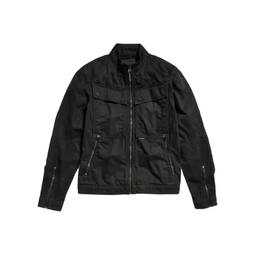 STAR RAW Темно-черный Мужская Куртка