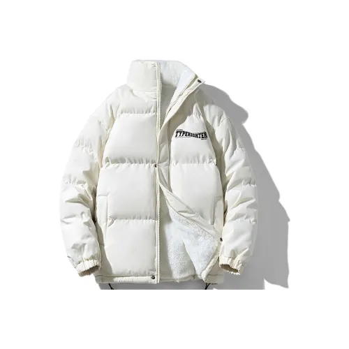 TYPERIGHTER Воротник-стойка Свободный крой Хлопковый пуховик Унисекс