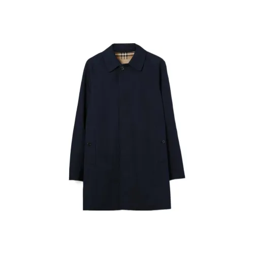 Burberry SS24 Пальто Мужское Угольный Синий