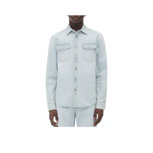 Bottega Veneta FW24 Denim Jacket Men's Light Blue