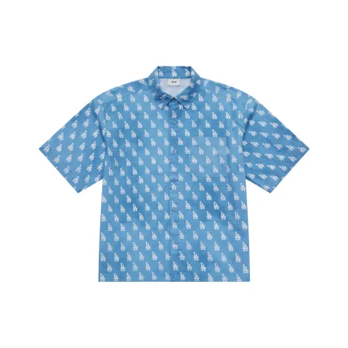 MLB MONOGRAM Коллекция Los Angeles Dodgers SS25 Рубашка Унисекс Темно-синий