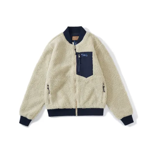 TEKABLU Верблюжий Белый Унисекс Бархатные куртки