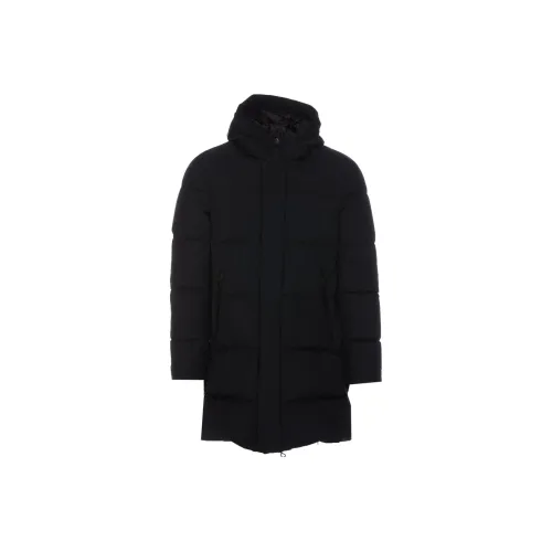 HERNO Черный Мужской Пуховик
