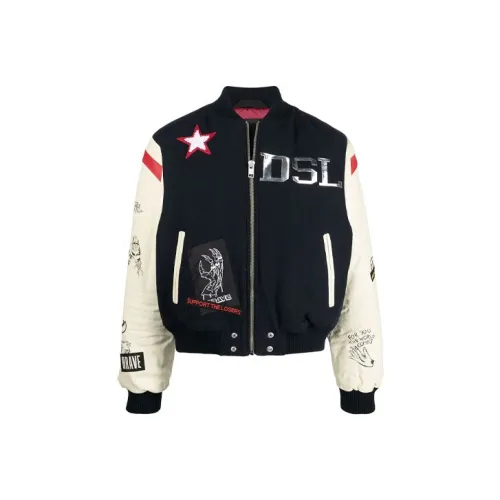 DIESEL Бейсбольная куртка Мужская Многоцветная