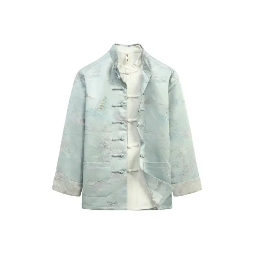 XUANSHENG Куртки и Пальто Мужской Ландшафт Рисунок