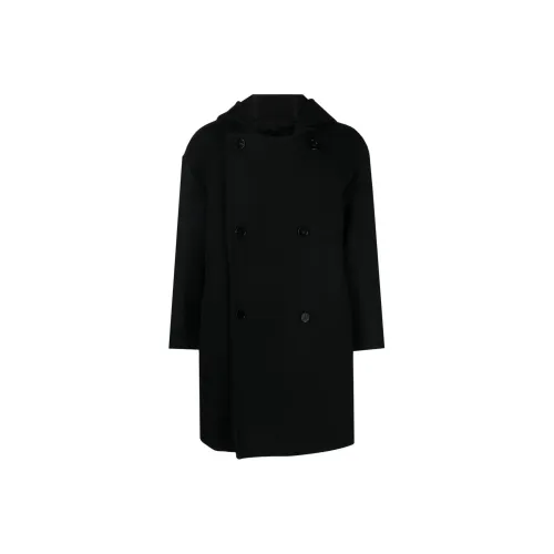 JIL SANDER Мужское черное пальто