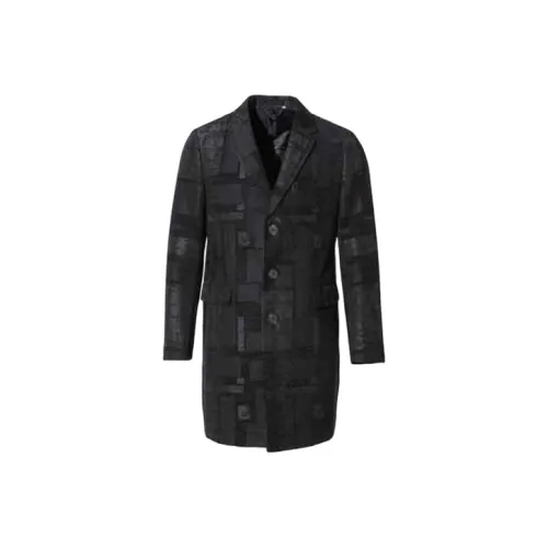 RARE Черное Мужское Пальто