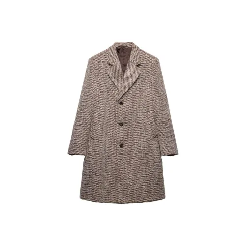 PRADA Бежевый Мужской Пальто