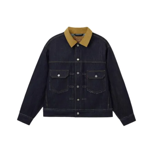 Levis Джинсовые куртки среднего синего цвета для мужчин