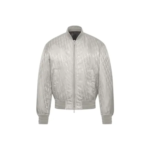DIOR FW23 Куртки и Пальто Мужской Серебристо-Серый