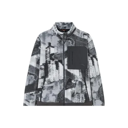 ANTA Outdoor Collection Темный Соус Серый/Полный принт Мужская Куртка