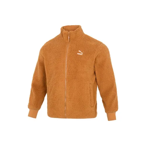 PUMA Earth Желтый Мужской Бархатный Куртка