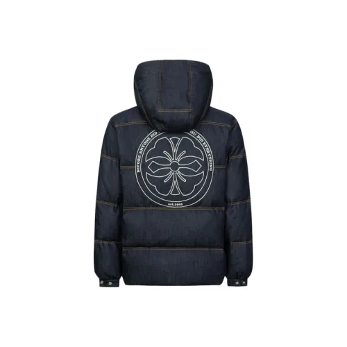EVISU Джинсовый синий Мужской Пуховик