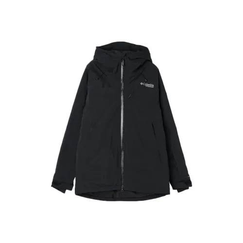 Columbia совместный бренд Титан Лыжный спорт и Парапланеризм Водонепроницаемый И Теплый Ветровка Мужской Черный