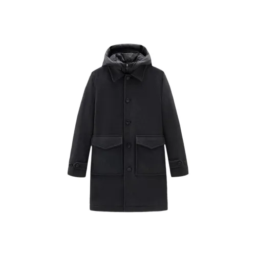 WOOLRICH Пальто Мужское Угольный Серый
