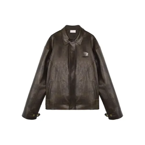 0 CROWORLD Коричневый Унисекс Куртка