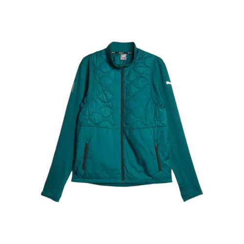 PUMA RUN CLOUDSPUN Куртки и Пальто Мужской Павлиний Зеленый