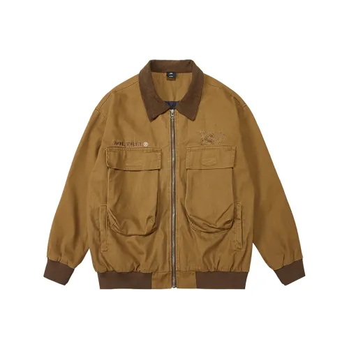 WAYNEXZAVIER Темно-коричневые мужские куртки