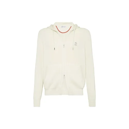 BRUNELLO CUCINELLI FW24 Свитшот Мужской Светлый Бежевый