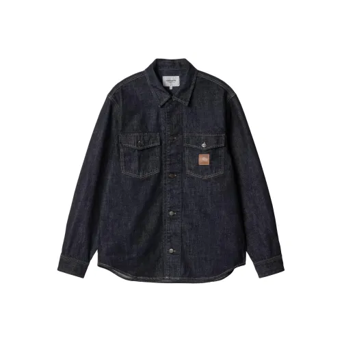 Carhartt WIP Lincoln Рубашка Jac Denim Куртка Унисекс Синий